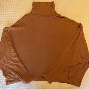 Free People Cropped Turtle Neck